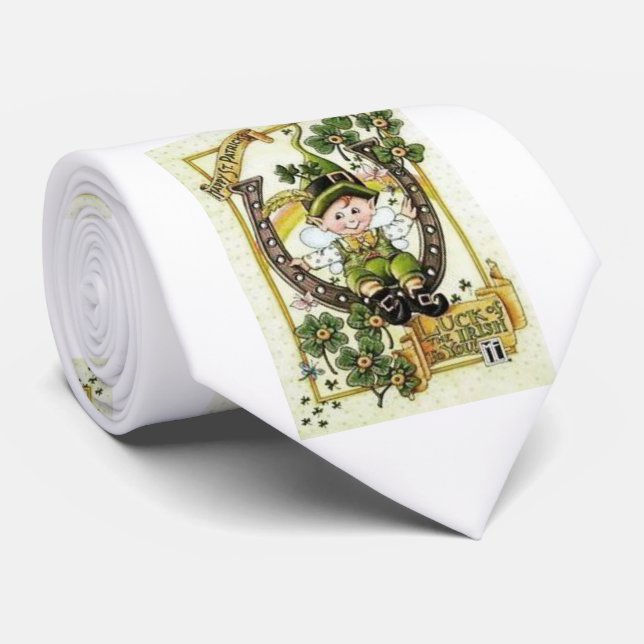 Saint Patrick's Day Hommes Designer Cravate (Roulé)