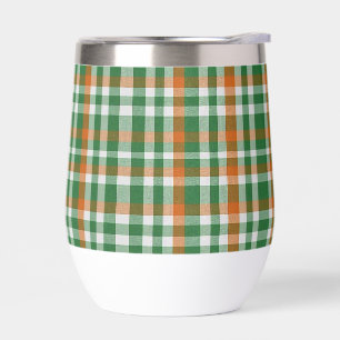 Saint Patrick's day Ireland Flag coloured gingham