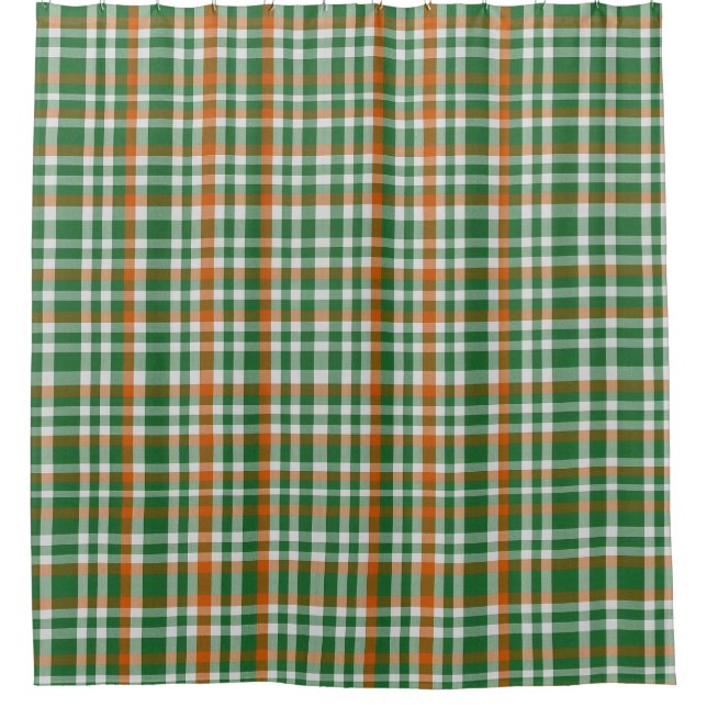  Saint Patrick's day Ireland Flag coloured gingham (Front)