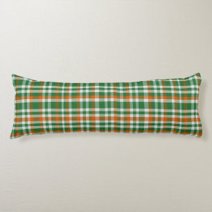 Saint Patrick's day Ireland Flag coloured gingham Body Pillow