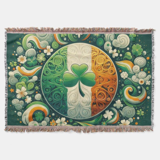 Saint Patrick's day/Ireland/Irish  Throw Blanket (Front)