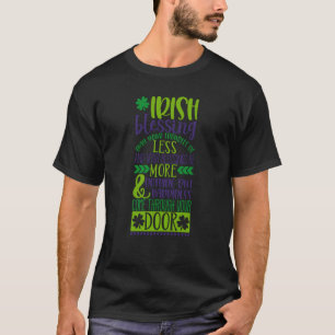 Saint Patrick's Day Irish Blessing Lucky Charm Pad T-Shirt