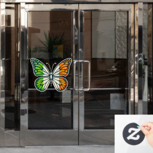 Saint Patrick's Day Irish butterfly Window Cling