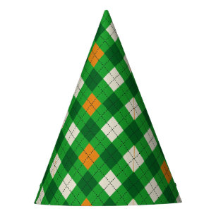 Saint Patrick's Day Irish colored argyle Party Hat