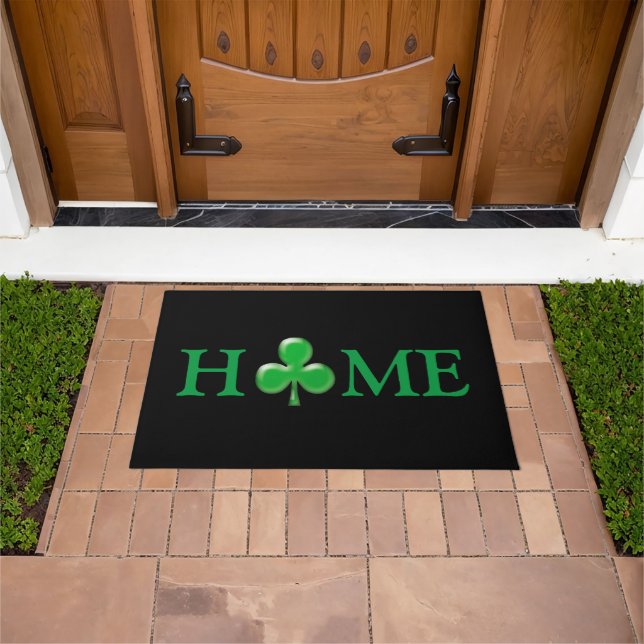 Saint Patrick's Day Irish Green Clover Shamrock  Doormat (Outdoor)