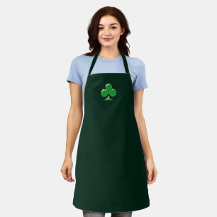 Saint Patrick's Day Irish Green Clover shamrock L Apron