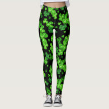 Saint Patrick's Day Irlandais Shamrocks Leggings M