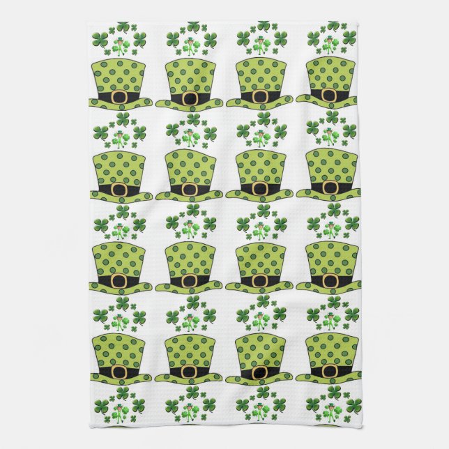 Saint Patrick's Day Kitchen Hand Towel (Vertical)