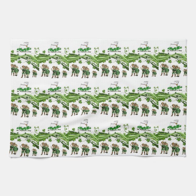 Saint Patrick's Day Kitchen Hand Towel (Horizontal)