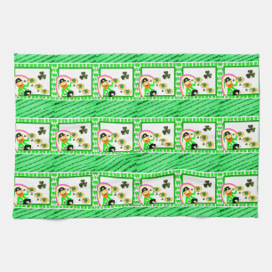 Saint Patrick's Day Kitchen Hand Towel
