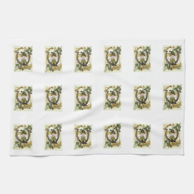 Saint Patrick's Day Kitchen Hand Towel (Horizontal)