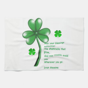 Saint Patrick's Day Kitchen Hand Towel