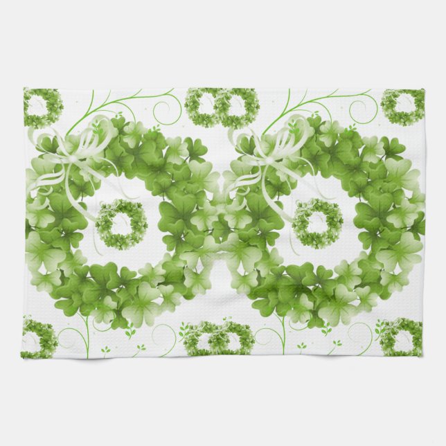 Saint Patrick's Day Kitchen Hand Towel (Horizontal)