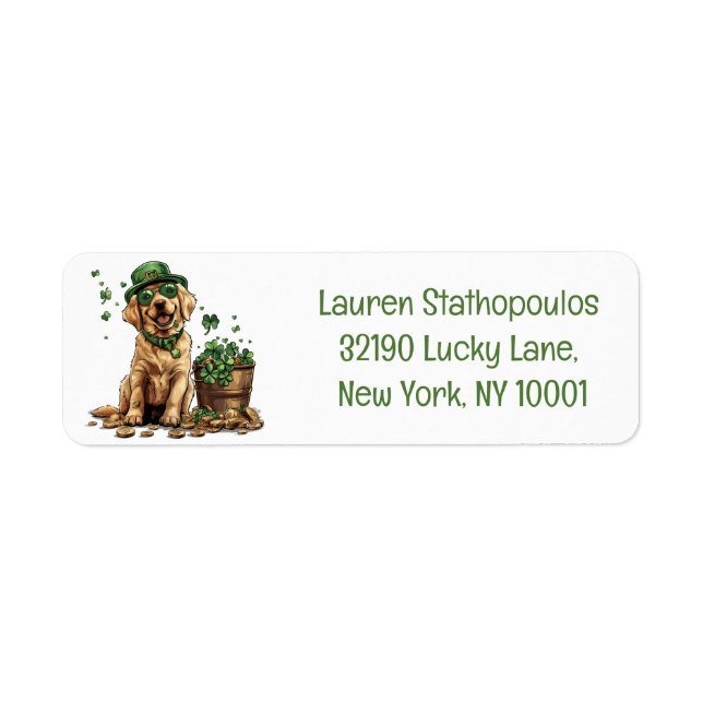 Saint Patrick's Day Labrador Retriever Dog (Devant)