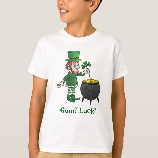 Saint Patrick's Day Leprechaun T-Shirt (Front)