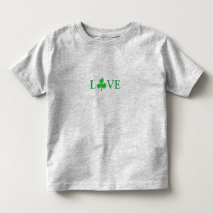 Saint Patrick's Day Love Green Clover Shamrock Toddler T-shirt