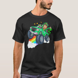 Saint Patricks Day Monster Truck For Boys Toddlers T-Shirt