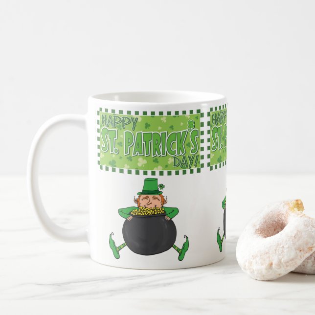 Saint Patrick's Day Mug (With Donut)