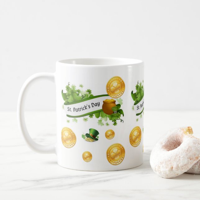 Saint Patrick's Day Mug (With Donut)