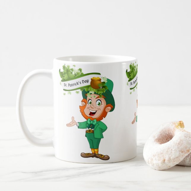 Saint Patrick's Day Mug (With Donut)