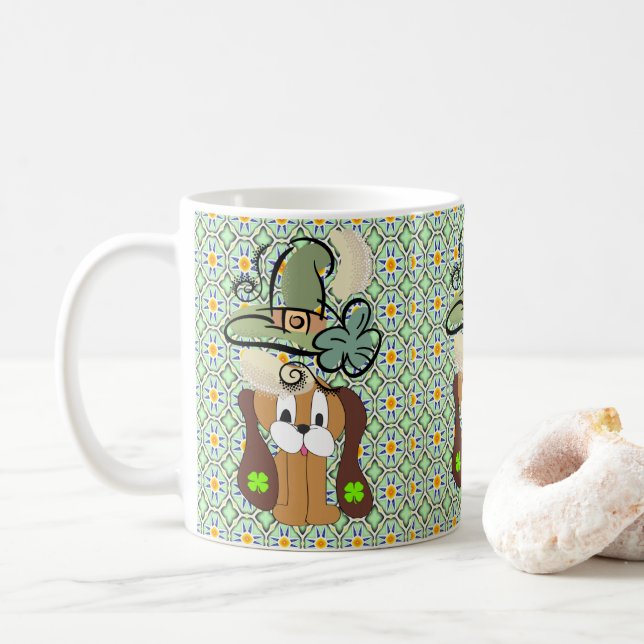 Saint Patrick's Day Mug Chien (Avec donut)