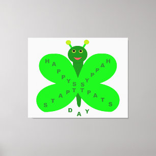 Saint-Patricks Day Papillon toile Imprimer
