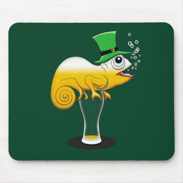 Saint Patrick's Day Party Animal Mouse Pad (Front)