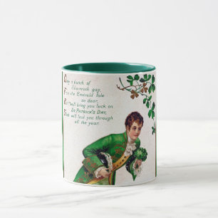 Saint Patrick's Day Poem, Vintage Mug