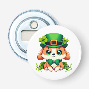 Saint Patricks' Day puppy Bottle Opener