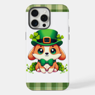 Saint Patricks' Day puppy iPhone 15 Pro Max Case