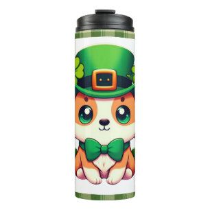 Saint Patricks' Day puppy Thermal Tumbler