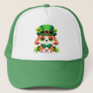Saint Patricks' Day puppy Trucker Hat