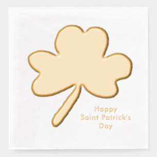 Saint Patrick's Day Shamrock Foil Napkins