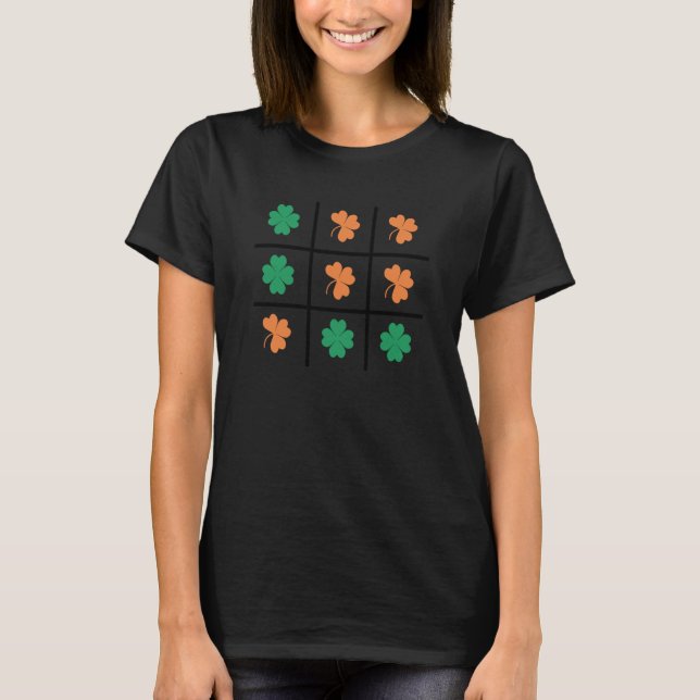Saint Patrick's Day Shamrock Game Lucky Charm Padd T-Shirt (Front)