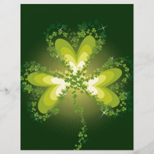 Saint Patrick's Day Shamrock Lucky Clovers Leaves Flyer