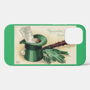 Saint Patrick's Day, Shamrock, Vintage iPhone 12 Case