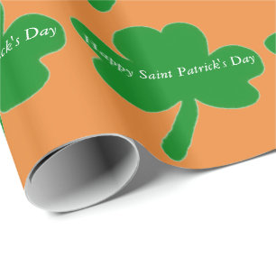 Saint Patrick's Day Shamrocks Wrapping Paper