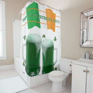 Saint Patrick's Day Shower Curtain Beer