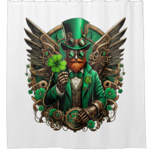 Saint Patrick's Day steampunk clover