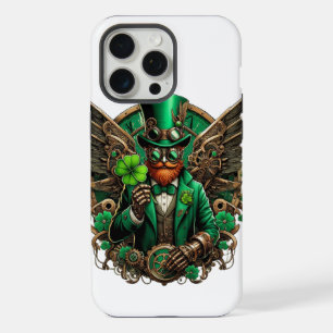 Saint Patrick's Day steampunk clover iPhone 15 Pro Max Case