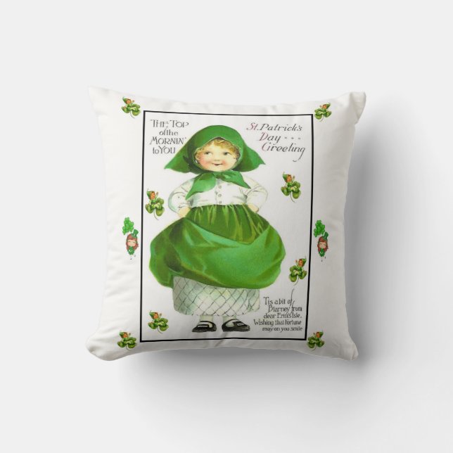 Saint Patrick's Day Throw Pillow (Front)