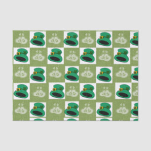 Saint Patrick's Day Tissue Paper Hats Hearts