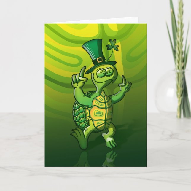 Saint Patrick's Day Turtle Card (Front)