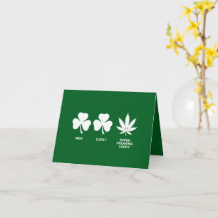 Saint Patricks Funny Party for Guys Card