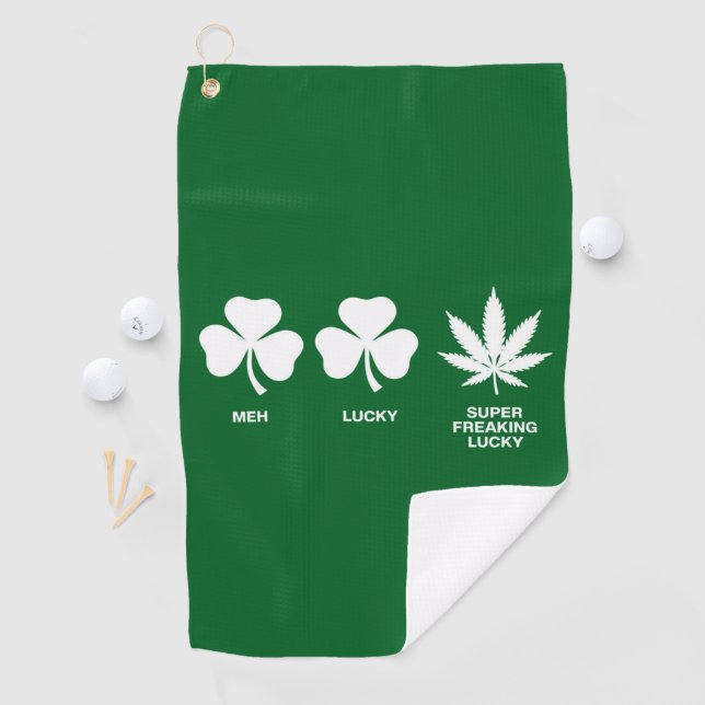 Saint Patricks Funny Party for Guys  Golf Towel (InSitu)