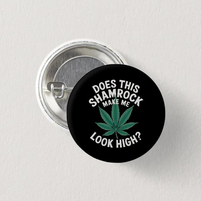 Saint Patricks Funny Party for Guys Great Parade  1 Inch Round Button (Front & Back)