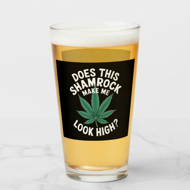 Saint Patricks Funny Party for Guys Great Parade  Glass (Front Filled)