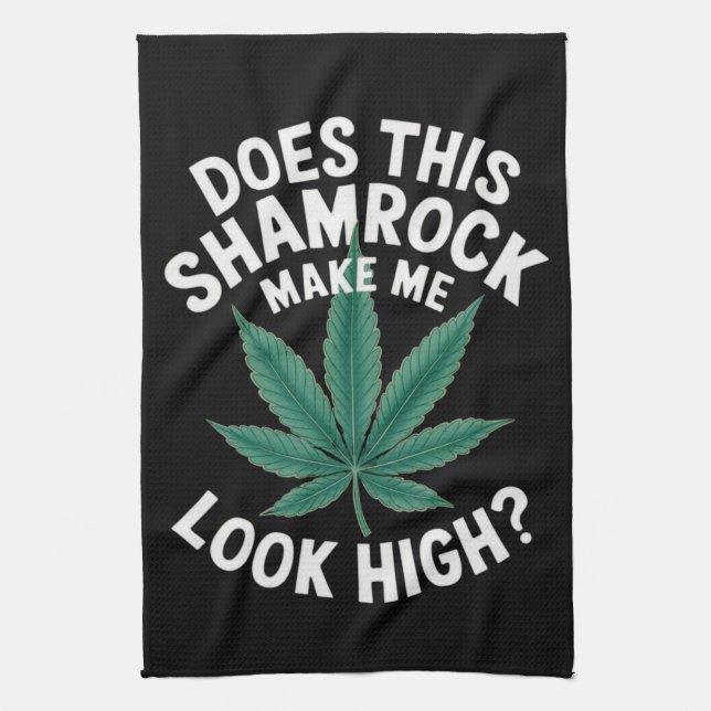 Saint Patricks Funny Party for Guys Great Parade  Kitchen Towel (Vertical)
