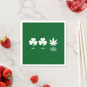 Saint Patricks Funny Party for Guys  Napkin