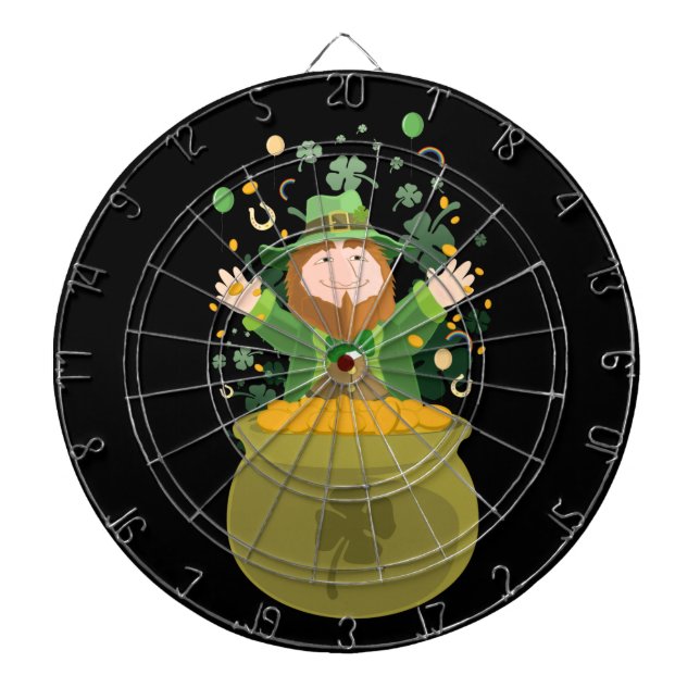 Saint Patrick's Leprechaun   Dartboard (Front)